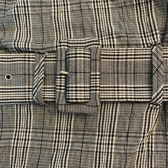 Zara plaid shirt with belt - Picture 3 of 6